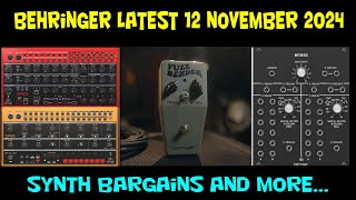 Latest Behringer News 12 November 2024 [upl. by Inar]