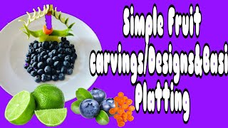 🎯📌Beautify your plate even with simple Platting 🍽️ Cmon Lets do simple fruits carvings 🎯📌ASMR [upl. by Leviralc]