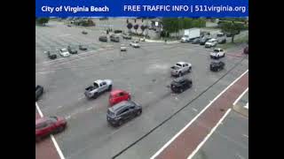 Inconsiderate Pedestrian Gets Hit By SUV While Walking In Front Of Traffic In Virginia Beach VA [upl. by Far]