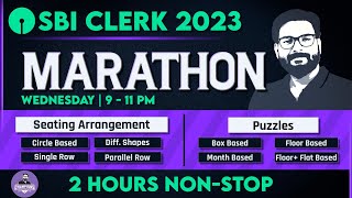 SBI Clerk 2023 Marathon  SBI Clerk Reasoning Preparation 2023 by Saurav Singh  Champions Reasoning [upl. by Oleg]