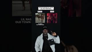 Artists Before Vs After Selling Their Soul Lil Nas X quotOld Town Roadquot amp quotmonteroquot shorts lilnasx [upl. by Olumor]