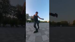 Skating Fast Crosover Backwards rollerskating skating freestyle [upl. by Normalie]