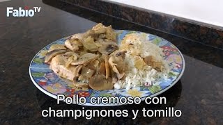 Pollo cremoso con champignones y tomillo [upl. by Llemart]