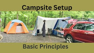 Campsite Setup  Basic Principles [upl. by Bruner]