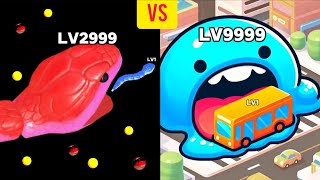 Snake Clash VS Super Slime  Black Hole Gamegameplay [upl. by Kristal]