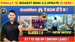 M4 Glacier 20 😍 Bgmi 32 Update is Here  A7 Royal Pass  Bgmi New Update  Pubg 32 Update [upl. by Leidgam]