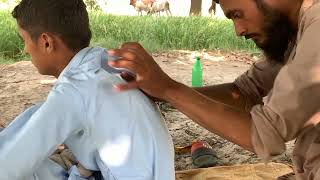 PAKISTANI OLD BARBER HEAD MASSAGE WITH CRACKS headmassage [upl. by Oleic]