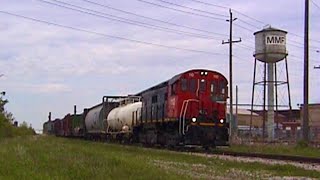 Chasing Trillium 110 MLW S13 on Port Colborne Harbour Railway  Spring 2009 [upl. by Dis]