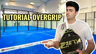 OVERGRIP  TUTORIAL PADEL  Come si mette un overgrip [upl. by Schiro]