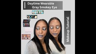 Get Glam Effortless Gray Smokey Eye Tutorial For Daytime  Aidelle G [upl. by Atalaya]