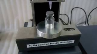 Penetrability Tester for Vial Rubber Stoppers  by PackTestcom [upl. by Nivrehs698]