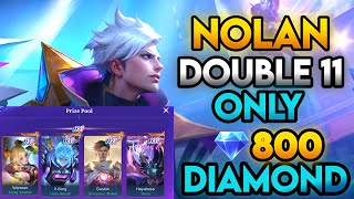 CHEAPEST WAY TO NOLAN DOUBLE 11 SKIN Moba Legends 5v5 [upl. by Reitrac40]