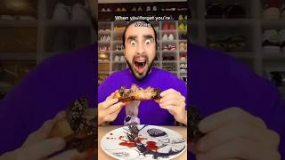 When you forget youre fasting🤤😋 asmr funny halal asmrfood ramadan shorts [upl. by Hirschfeld915]