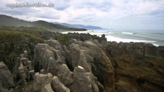 Pancake Rocks Punakaiki New Zealand [upl. by Notgnirrab]