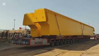 AlhamdulillahFirsUnited Chatgram 590MW CCPP 500tonne Crane Beam ODC HL successfully transported [upl. by Nnylyaj]