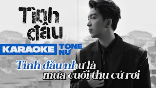 TÌNH ĐẦU KARAOKE TONE NAM  TĂNG DUY TÂN  TĂNG PHÚC COVER Có một người con gái [upl. by Erik]