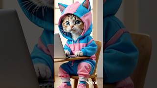 Kitten in the class kitten cowvideos [upl. by Annaeirb]