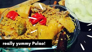 Recette facile de PULAO AU POIVRONS ET AU POULET [upl. by Adihahs]