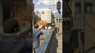 STOPPING THE TRAIN in GTA 5 MICHEAL GTA 5 Gameplay Amazing Experiments [upl. by Fredra663]