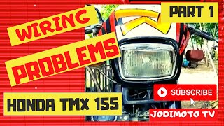 PART 1 HONDA TMX 155 WIRING RESTORATION AND REPAIR [upl. by Atelokin963]