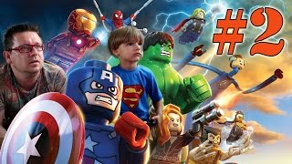 Lego Marvel Super Heroes Video Game Gaming Part 2 [upl. by Ennayelsel]