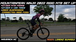 Toseek 26er Rigid Fork sa 275er MOUNTAINPEAK NINJA 2022 amp 275er x 195 MTB Tires ni Lorenz Sumagui [upl. by Anavlis]