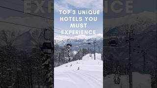 Top 3 Unique Hotels You Must Experience shorts shortsvideo shortsfeed [upl. by Dyan]