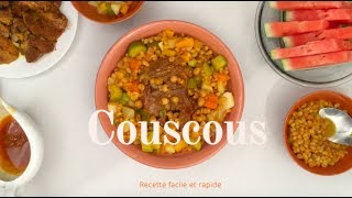 Couscous recette facile et rapide [upl. by Trebla]