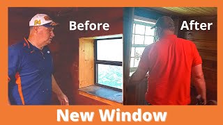 Replacing A Mobile Home Window [upl. by Karlens591]