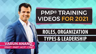 PMP exam prepPMP training videosRoles Organization Types and Leadership 2024Video 6 [upl. by Naniac155]