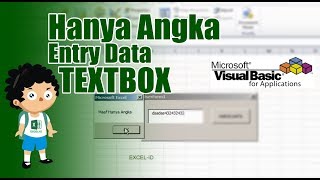 Validasi Agar Textbox Hanya Bisa Dientri Angka  VBA Excel [upl. by Kiah]