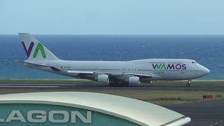 ECKQC Wamos Air Boeing 747412  Roland Garros Airport RUN [upl. by Arraik]