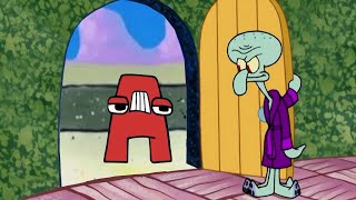 What was before Dr Livesey Alphabet Lore Letter A snuck into Squidwards bathroom [upl. by Adnileb]