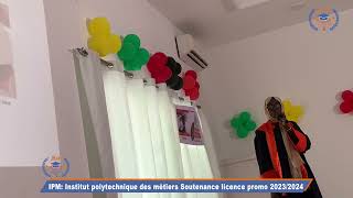 Institut polytechnique des métiers Soutenance licence promo 2023 [upl. by Mij]