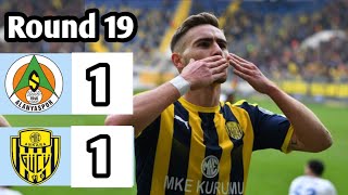 Alanyaspor vs Ankaragucu 11 Super Lig 2024 Breaking News [upl. by Ahsilyt]