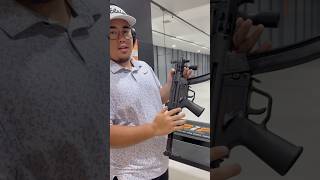 Hk mp5k test fire at DIP Indoor Shooting Range [upl. by Nemzzaj]