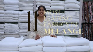 PLAIN DYEABLE FABRICSMOST LEADING FABRICS IN MELANGE [upl. by Irotal]