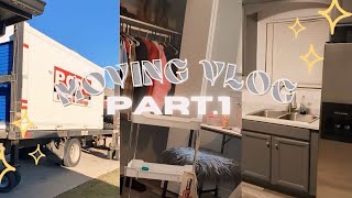 Moving Vlog PART1🏠🎀Moving into my new house [upl. by Houston]