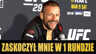 PIERWSZE SŁOWA MATEUSZA GAMROTA PO WYGRANEJ NA UFC 299 JEDNA DWIE WALKI I ZAKRĘCIMY SIĘ OBOK PASA [upl. by Aytnahs]