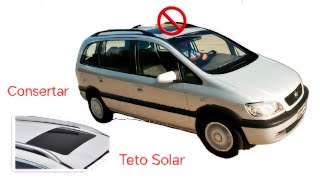 Consertar Teto Solar Zafira  Astra  Vectra  trocar persiana e capinha [upl. by Adila587]