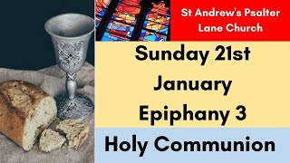 St Andrews Psalter Lane Church Service of Holy Communion on Sunday 21st January 2024 [upl. by Boyce]