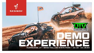 UTV Takeover  Sand Hollow Demo Experience  Segway Powersports [upl. by Tenej370]