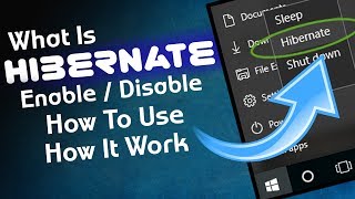 What Is Hibernate In ComputerLaptop  How To EnableDisable Hibernate  How To Use  How It Work [upl. by Franckot664]