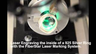 Laser Engraving Inside Silver Ring wtih a Laser Marking System  LaserStar [upl. by Dirgni]