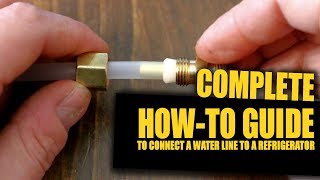 How To Connect A Water Line To Your Refrigerator Tips amp Tricks  GOT2LEARN [upl. by Hall]