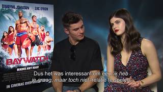 Baywatch  Interview Zac Efron amp Alexandra Daddario  Paramount Pictures Belgium [upl. by Sinegold]