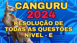 RESOLUÃ‡ÃƒO COMPLETA DA OLIMPÃADA CANGURU DA MATEMÃTICA 2024  NÃVEL E TODAS AS QUESTÃ•ES [upl. by Mharba]