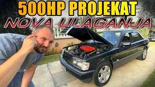 ŠTA SE DESILO SA 500HP MERCEDES 190D PROJEKTOM [upl. by Neelsaj]