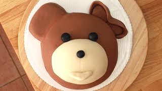 Miś Uszatek Jak zrobić tort w kształcie misia How to Make A Teddy Bear Cake Tutorial [upl. by Linoel]