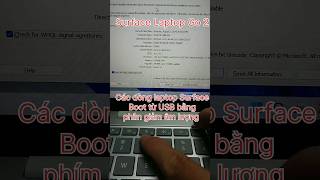 Boot from USB on laptop Laptop Surface Laptop Go 2 shorts [upl. by Darce]